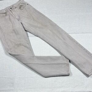 Vintage 80s Gap Loose Fit Denim Jeans Light Gray USA Made Mens Size 31 x 32
